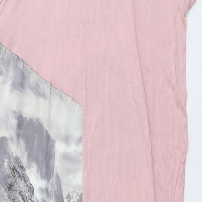OPUS Womens Pink Viscose Tank Dress Size 10 Round Neck Pullover