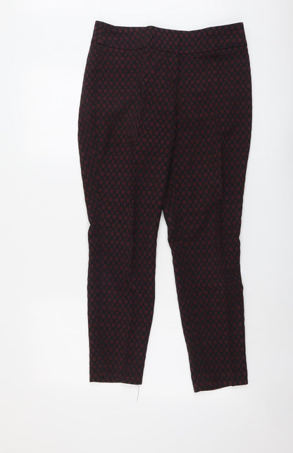 Womens UK Size 12 Phase Eight Regular Fit  Red Trousers