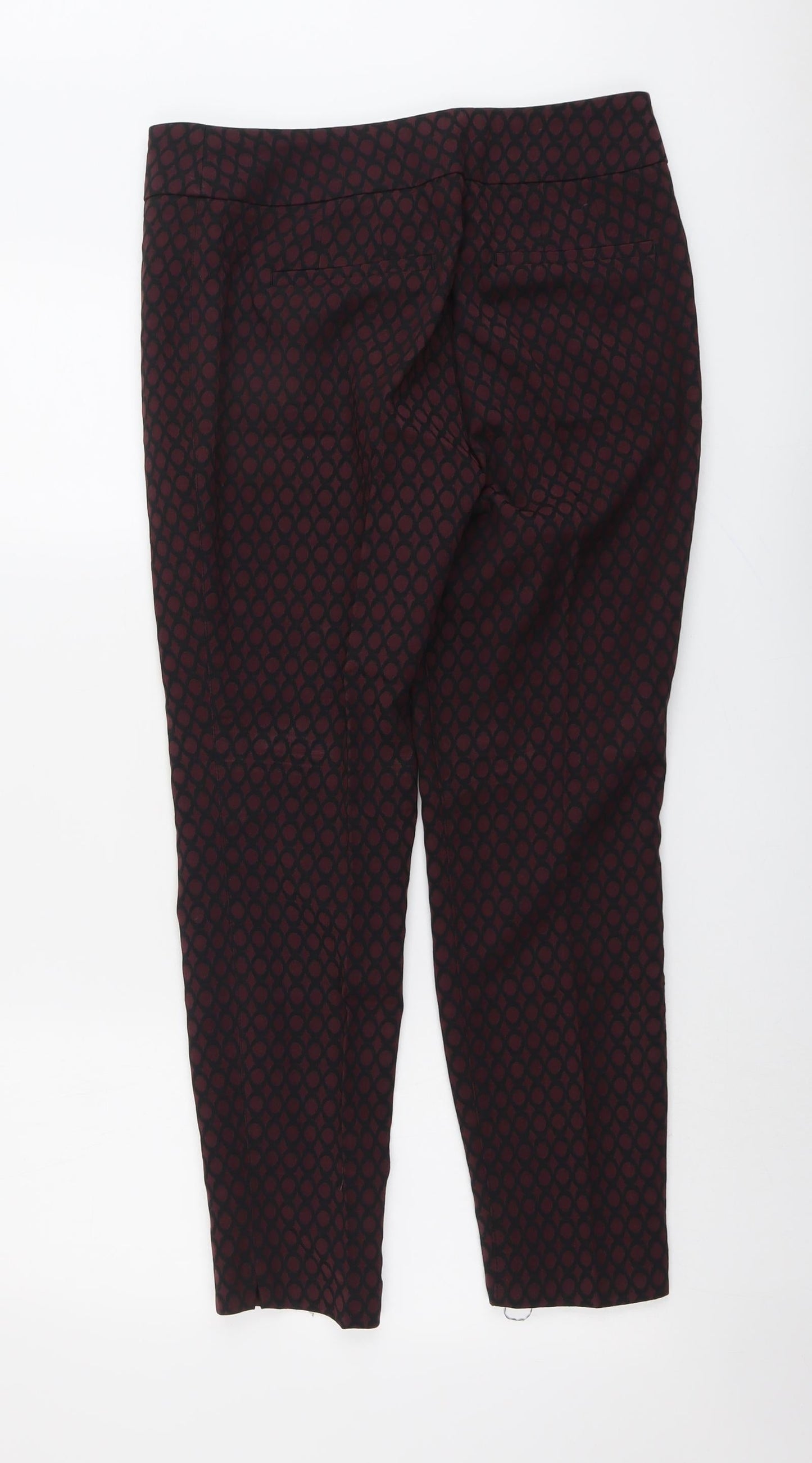 Womens UK Size 12 Phase Eight Regular Fit  Red Trousers