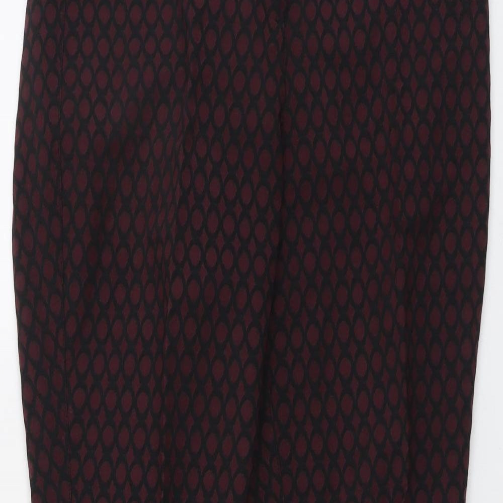 Womens UK Size 12 Phase Eight Regular Fit  Red Trousers