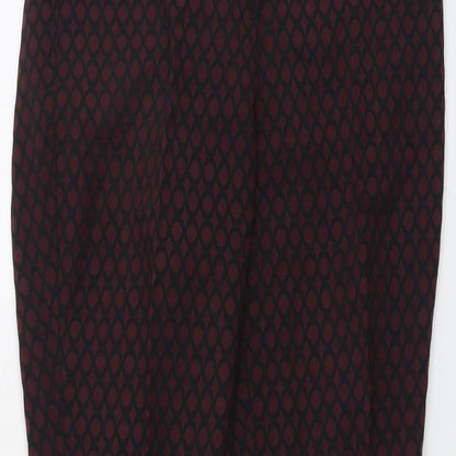 Womens UK Size 12 Phase Eight Regular Fit  Red Trousers