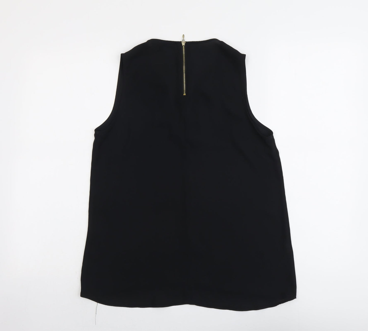 Womens UK Size 10 NEXT Black Basic Blouse