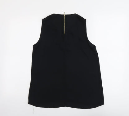 Womens UK Size 10 NEXT Black Basic Blouse
