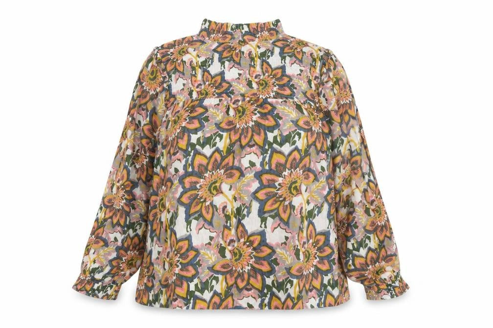 Womens UK Size 16 CERULEAN Multicoloured Basic Blouse