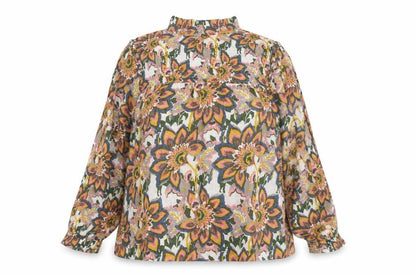Womens UK Size 16 CERULEAN Multicoloured Basic Blouse