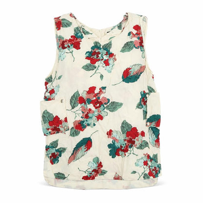 Womens UK Size XS Zara Beige Basic Tank