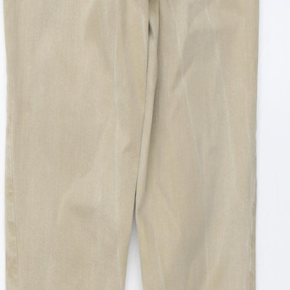 River Island Womens Beige Cotton Skinny Jeans Size 10 L27 in Regular Button