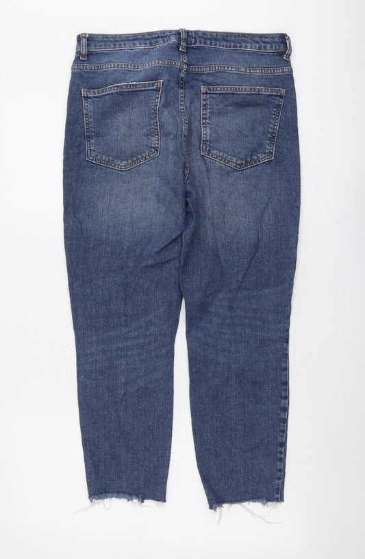 FOREVER 21 Womens Blue Cotton Skinny Jeans Size 29 in L24 in Regular Button