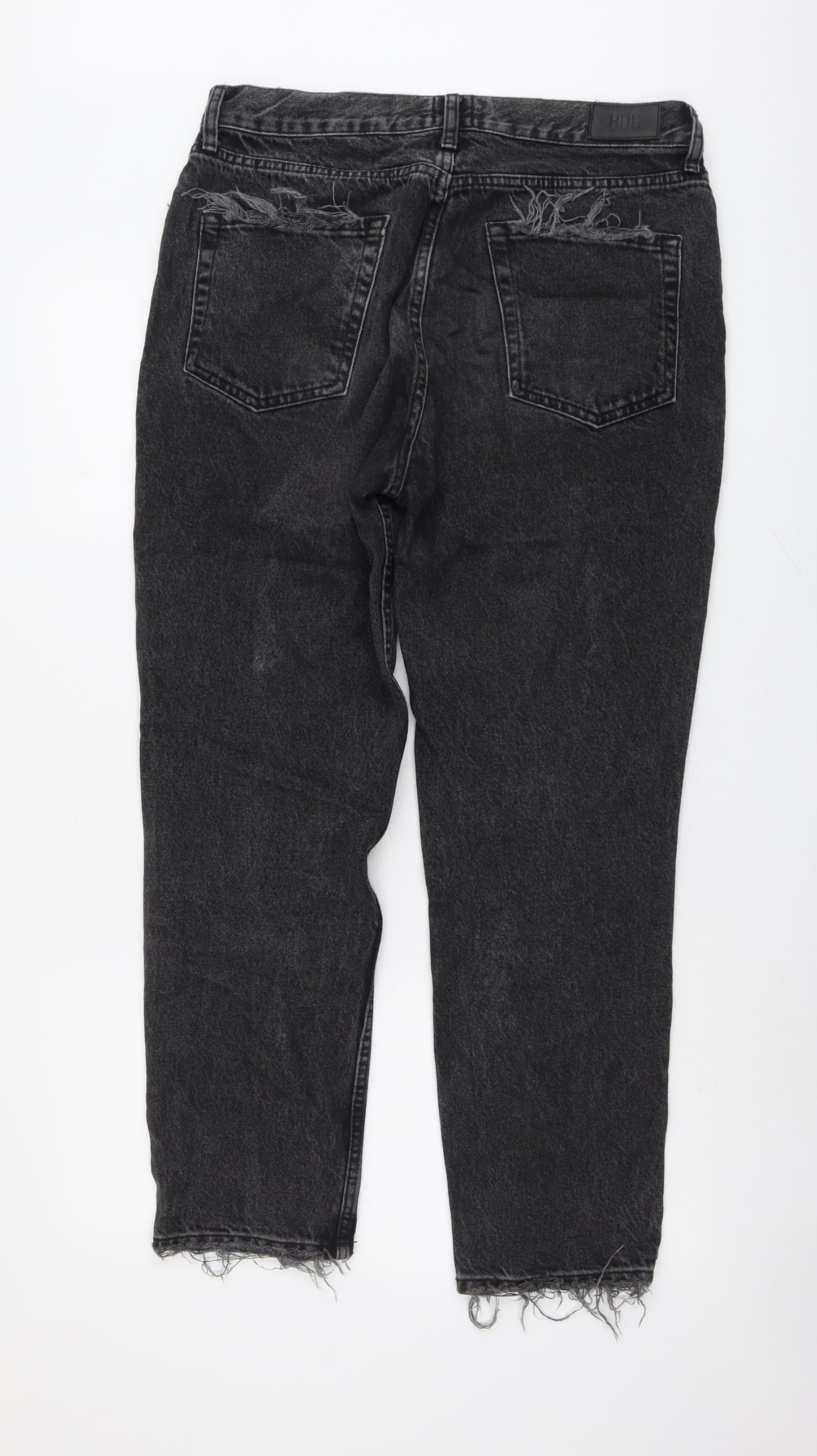 BDG Womens Grey Cotton Mom Jeans Size 32 in L32 in Regular Button