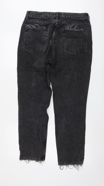 BDG Womens Grey Cotton Mom Jeans Size 32 in L32 in Regular Button