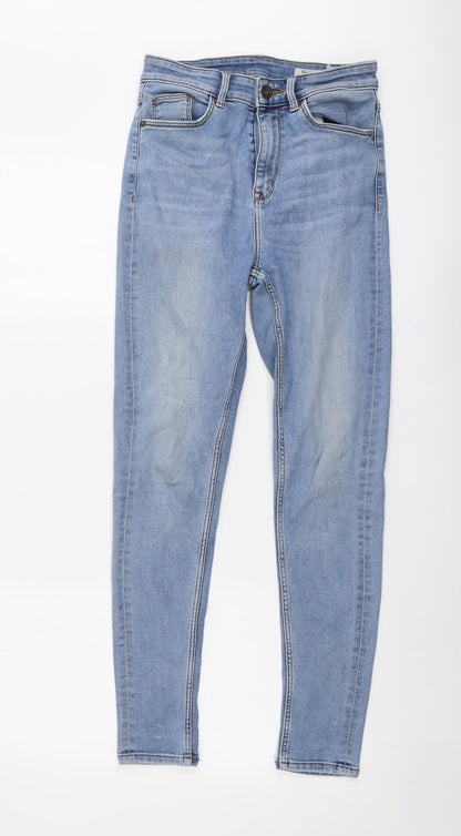 Womens UK Size 8 Marks and Spencer Regular Fit Skinny Blue Jeans