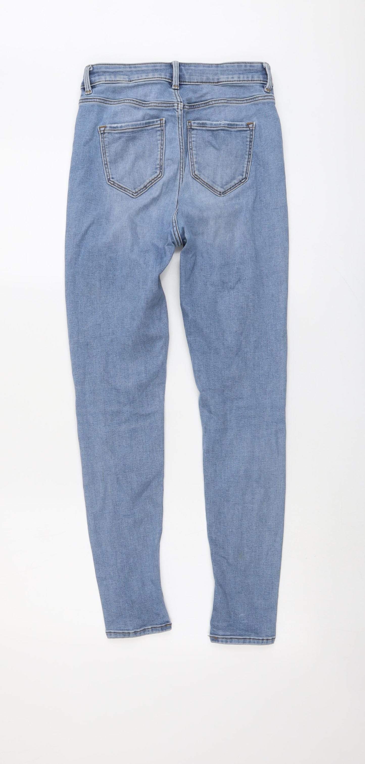 Womens UK Size 8 Marks and Spencer Regular Fit Skinny Blue Jeans