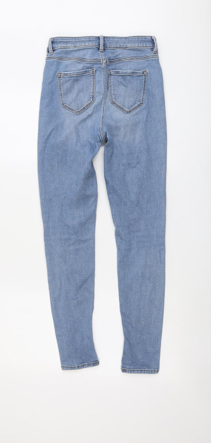 Womens UK Size 8 Marks and Spencer Regular Fit Skinny Blue Jeans