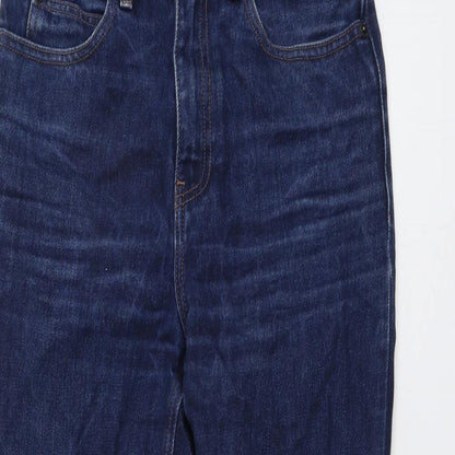 ASOS Womens Blue Cotton Bootcut Jeans Size 26 in L32 in Regular Button