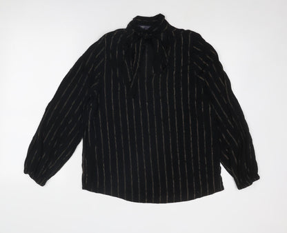 Womens UK Size 10 Marks and Spencer Black Basic Blouse