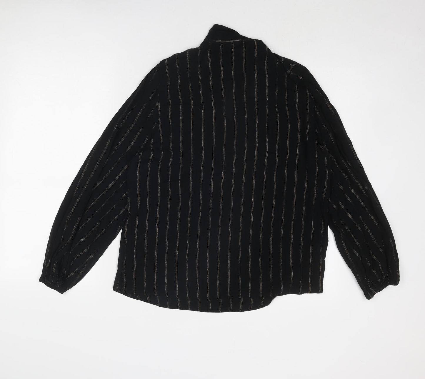 Womens UK Size 10 Marks and Spencer Black Basic Blouse