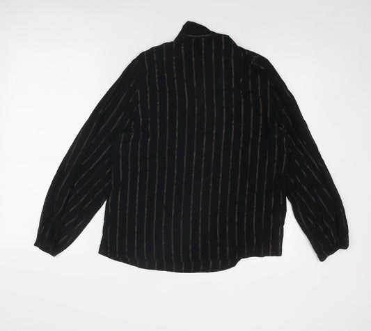 Womens UK Size 10 Marks and Spencer Black Basic Blouse