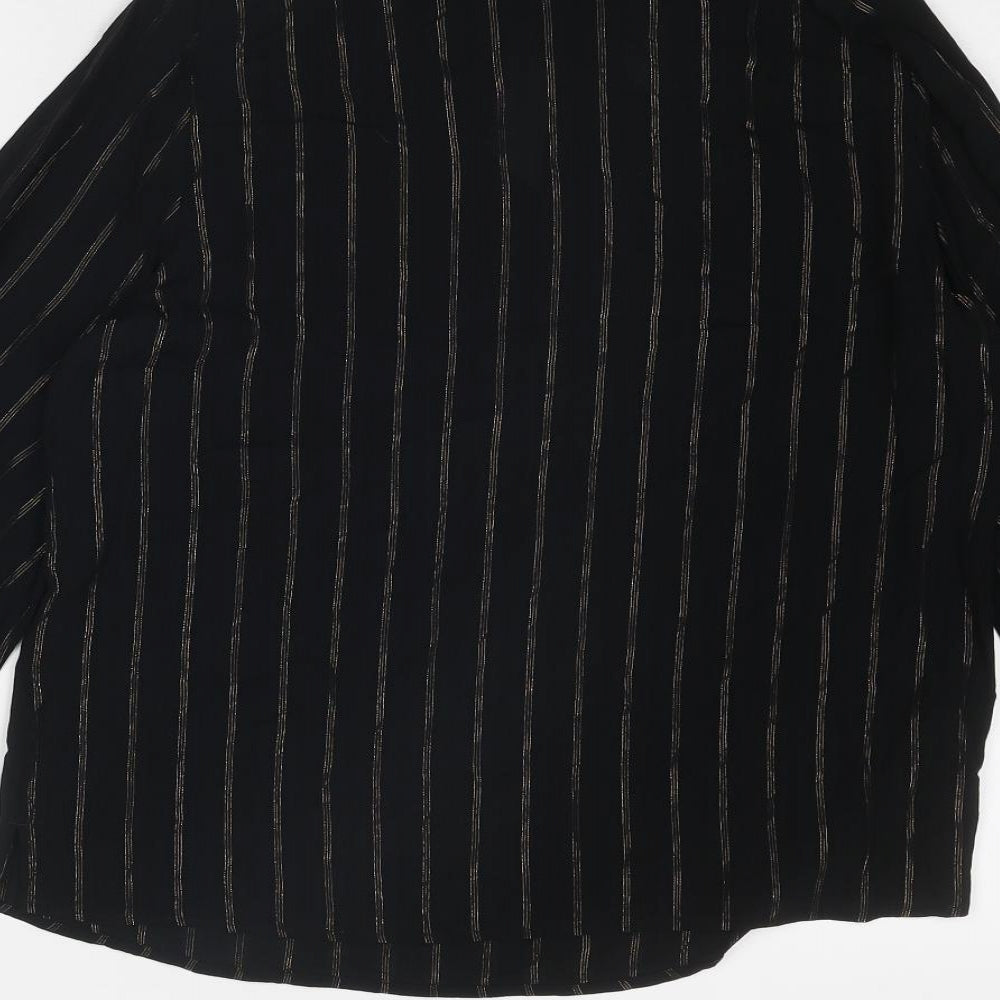 Womens UK Size 10 Marks and Spencer Black Basic Blouse