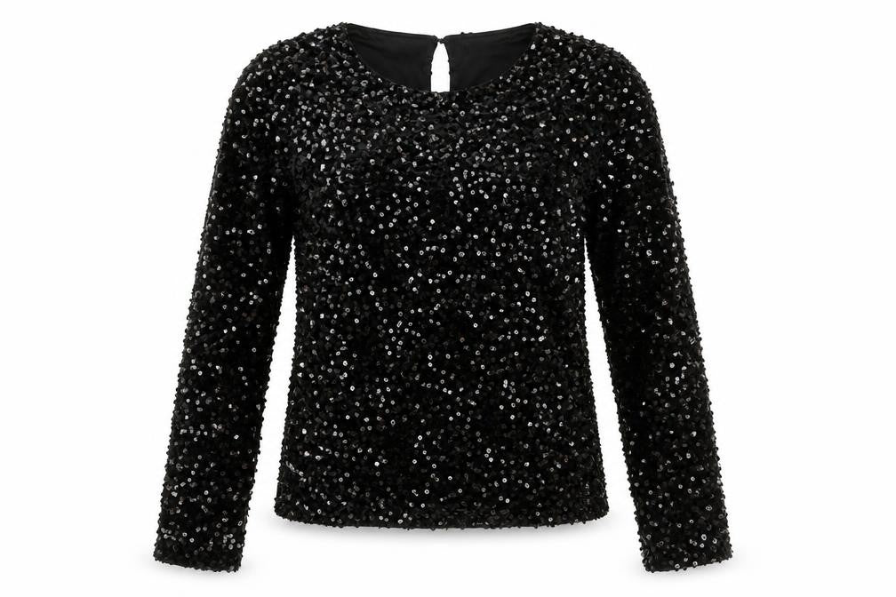 Womens UK Size 8 Warehouse Black Basic Blouse