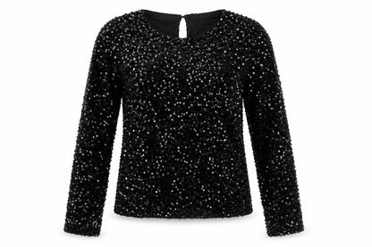Womens UK Size 8 Warehouse Black Basic Blouse