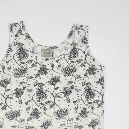Womens UK Size L Nuggets White Basic Tank