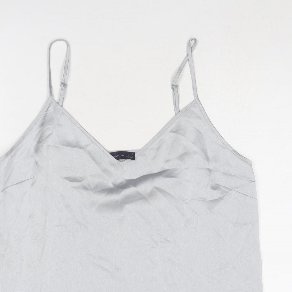 Womens UK Size 12 Marks and Spencer Grey Basic Tank