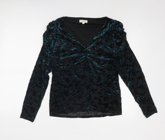 Womens UK Size M Monsoon Blue Basic Blouse