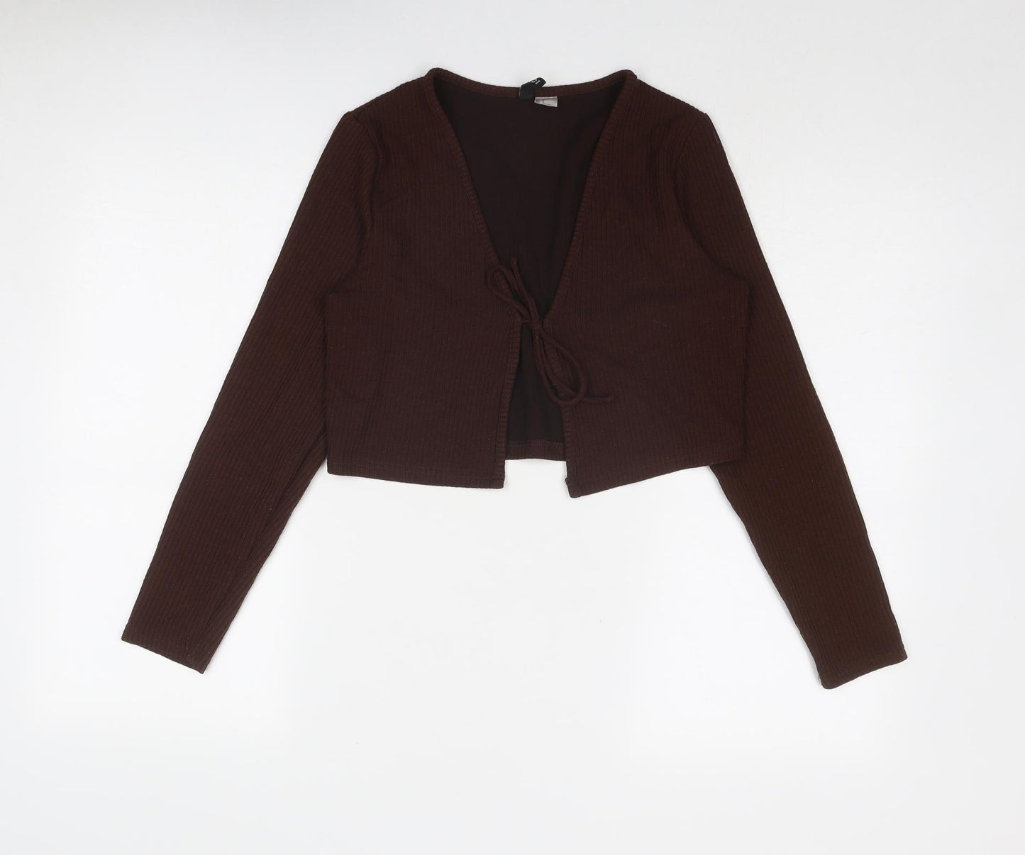 Womens UK Size M Divided by H&M Brown Basic Blouse
