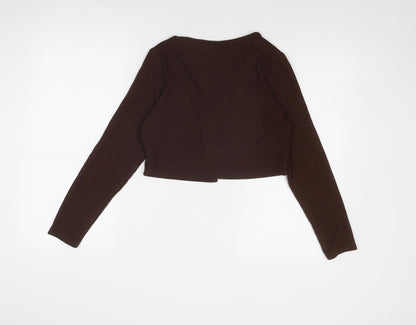 Womens UK Size M Divided by H&M Brown Basic Blouse