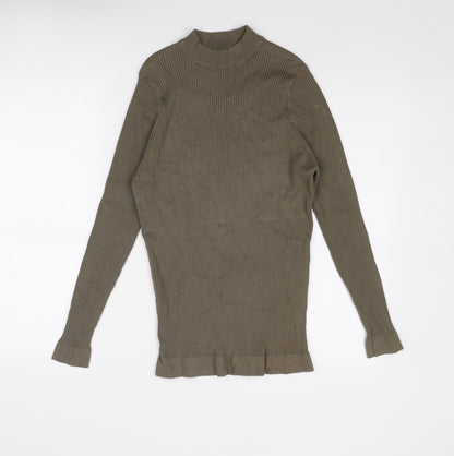 Womens UK Size L Zara Green Pullover Jumper