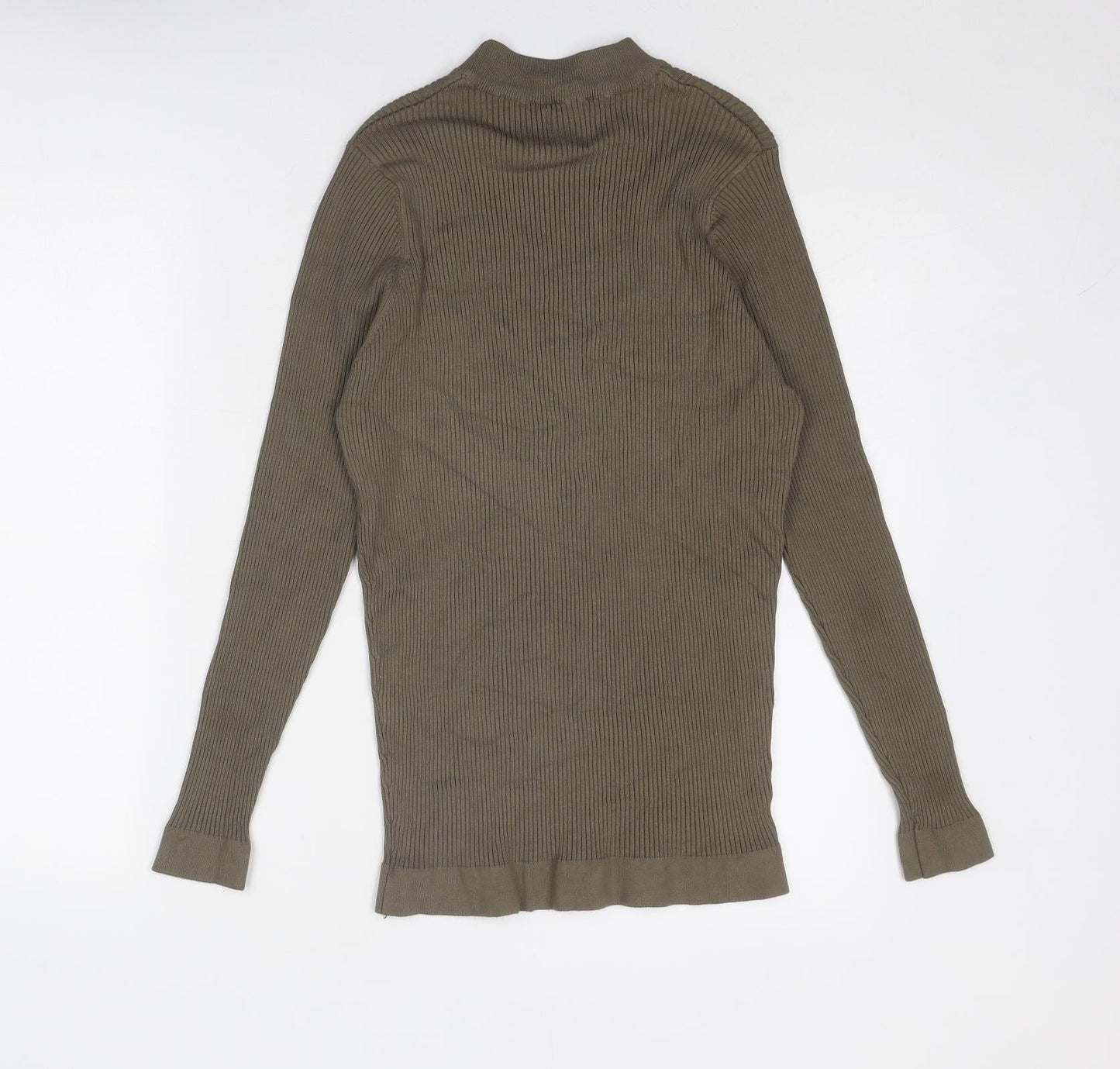 Womens UK Size L Zara Green Pullover Jumper