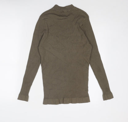 Womens UK Size L Zara Green Pullover Jumper