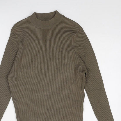 Womens UK Size L Zara Green Pullover Jumper