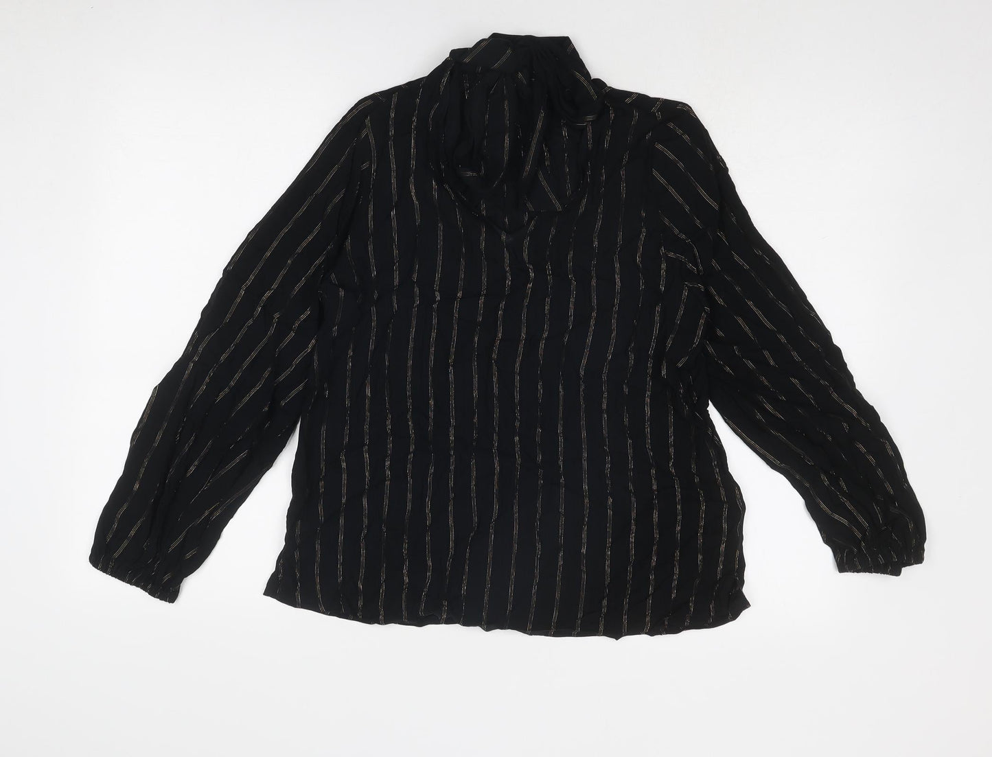 Womens UK Size 10 Marks and Spencer Black Basic Blouse