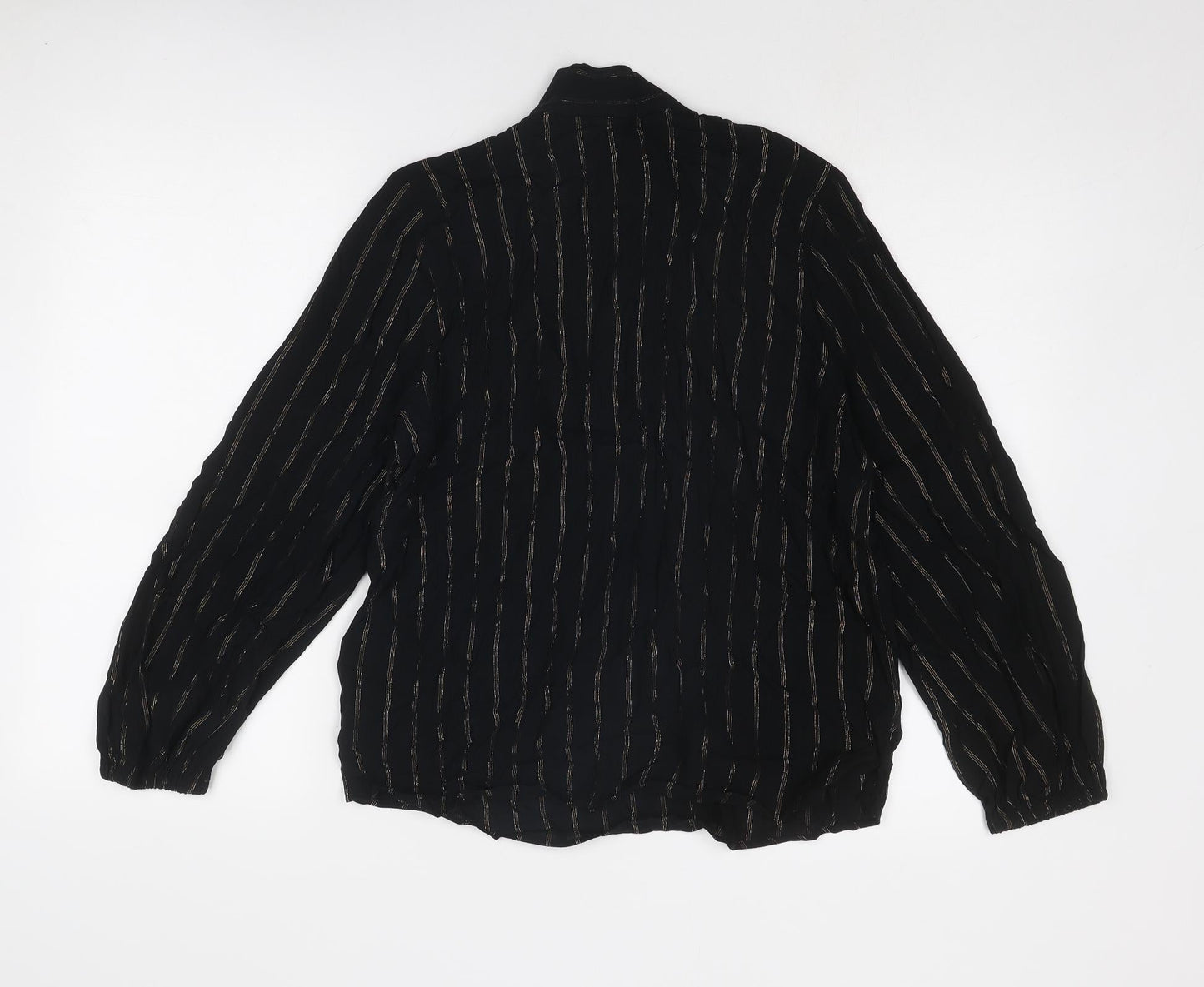 Womens UK Size 10 Marks and Spencer Black Basic Blouse