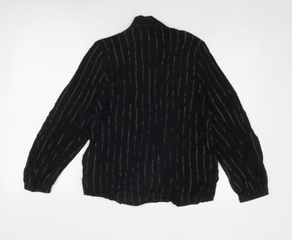 Womens UK Size 10 Marks and Spencer Black Basic Blouse