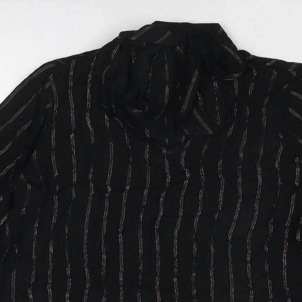 Womens UK Size 10 Marks and Spencer Black Basic Blouse