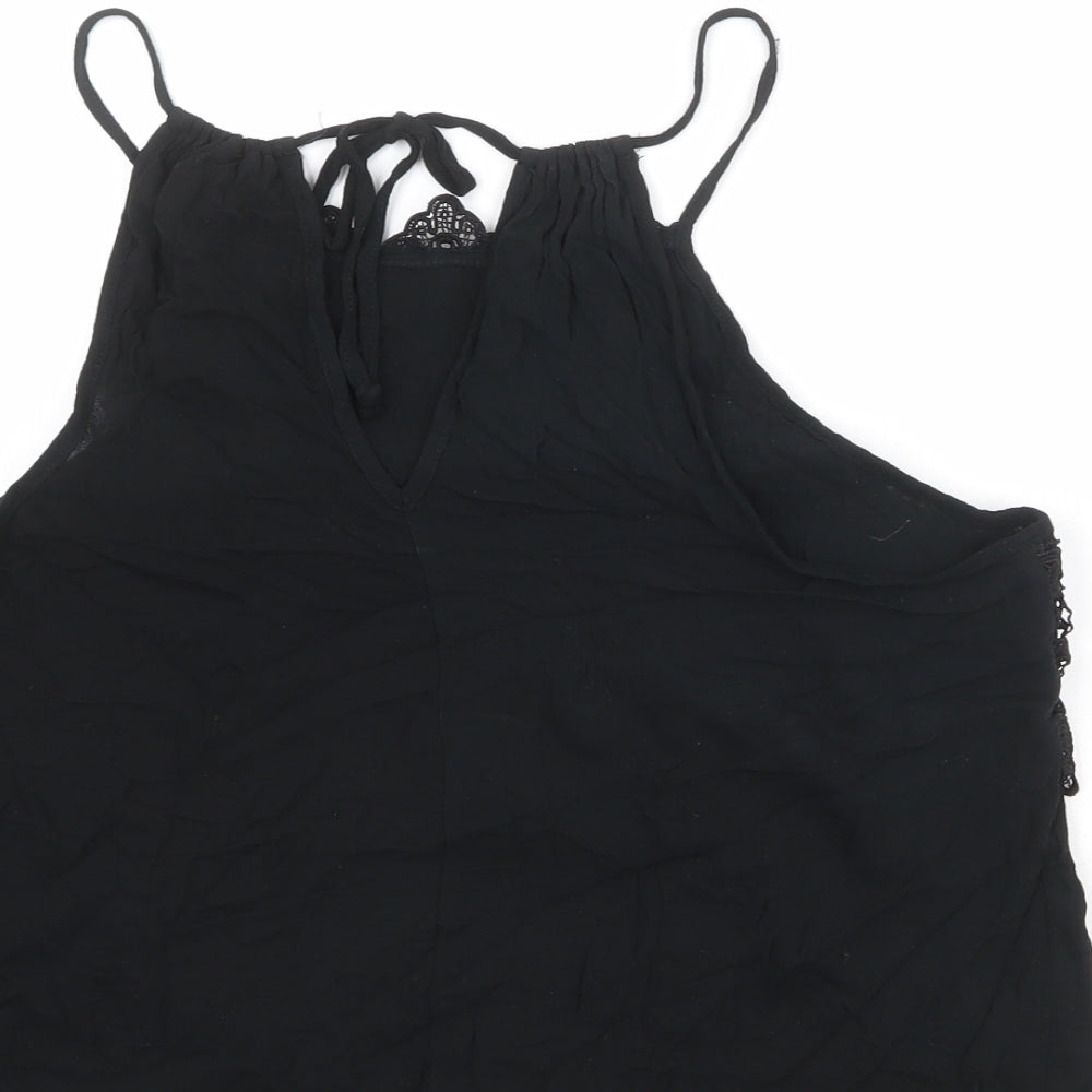Womens UK Size L Pins & Needles Black Basic Tank
