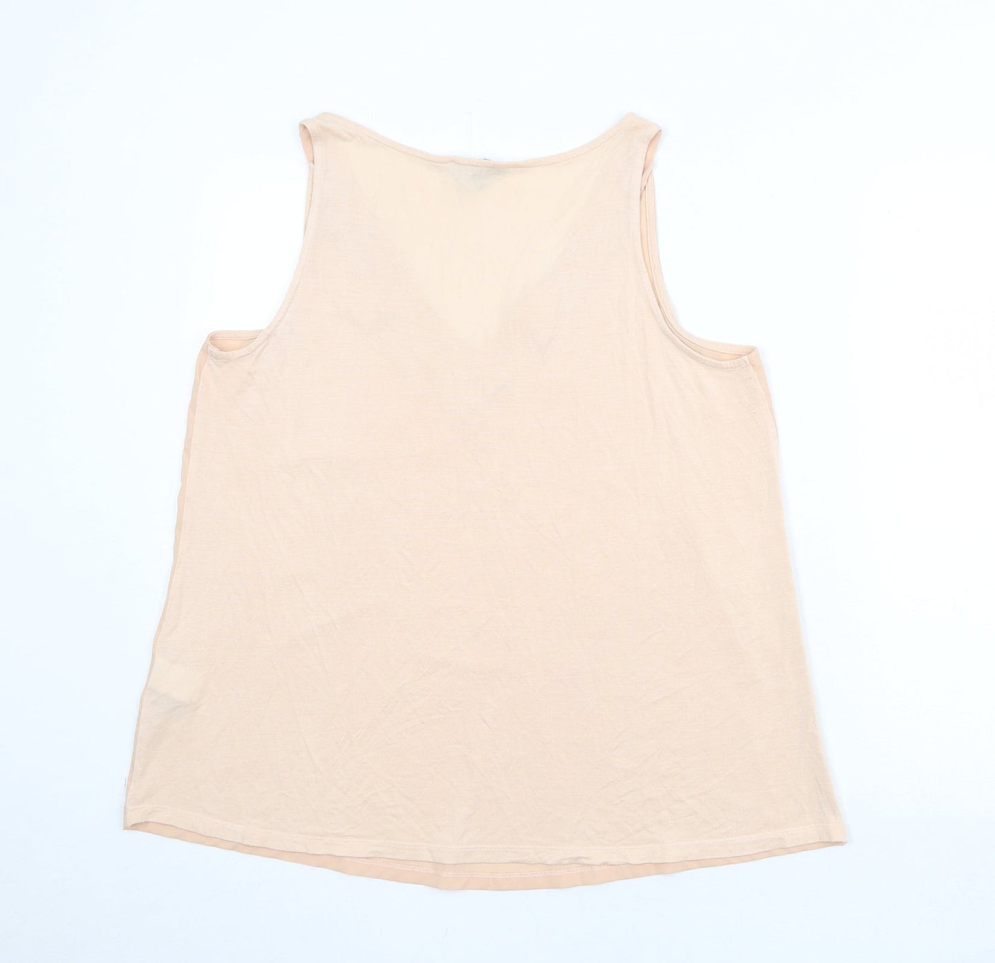 Womens UK Size 16 Warehouse Pink Basic Tank