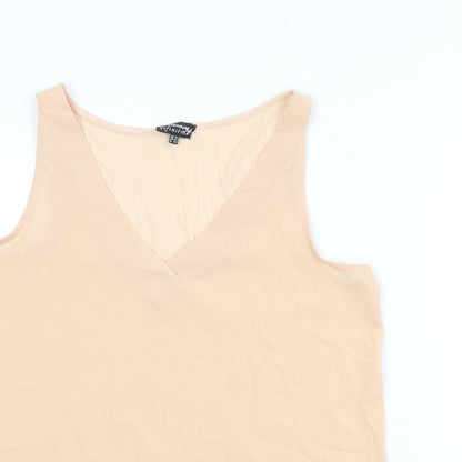 Womens UK Size 16 Warehouse Pink Basic Tank