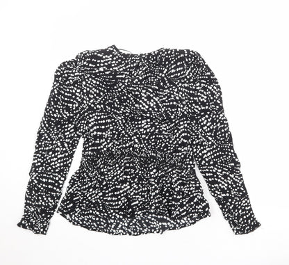 Womens UK Size 8 Marks and Spencer Black Basic Blouse