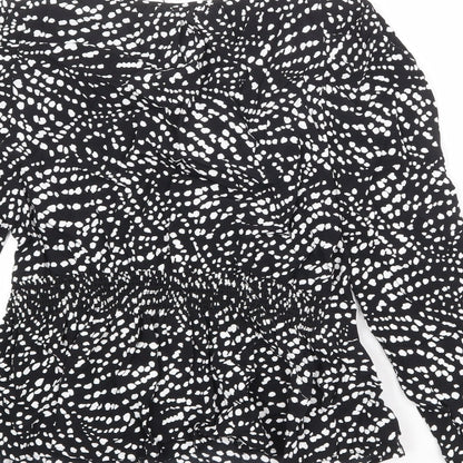 Womens UK Size 8 Marks and Spencer Black Basic Blouse