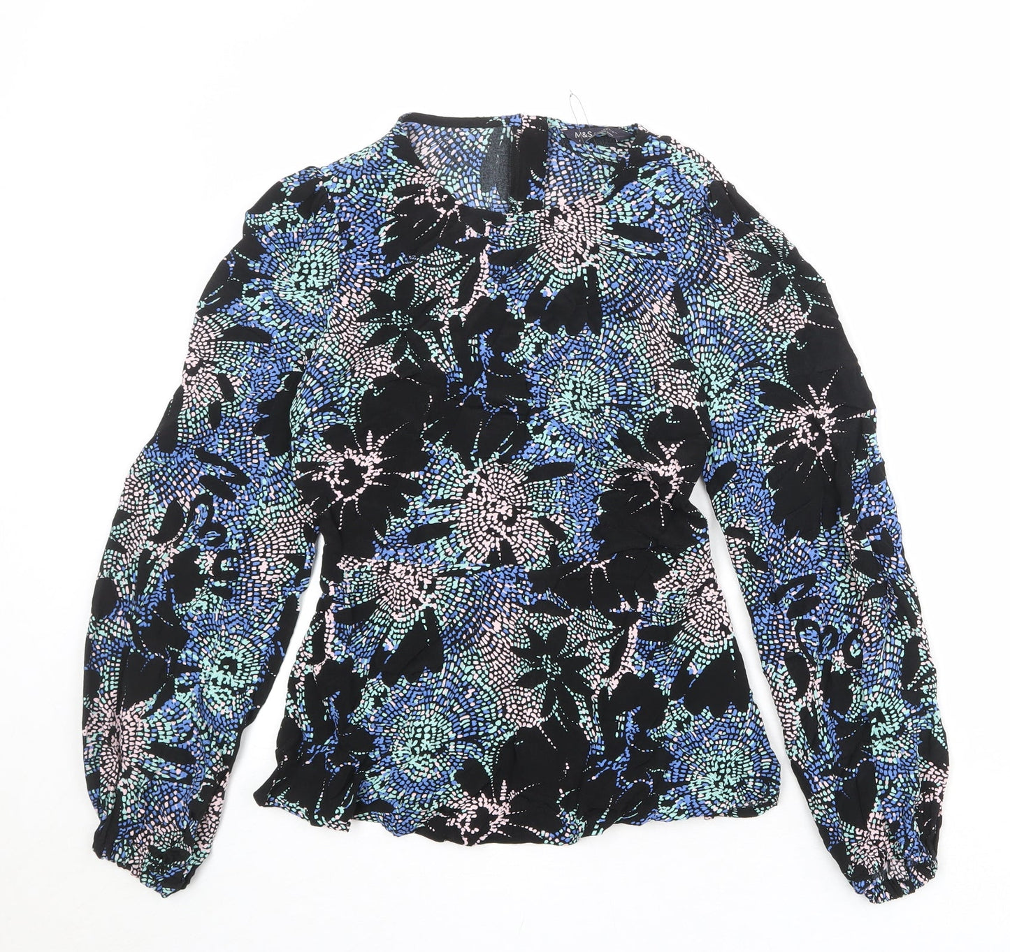 Womens UK Size 6 Marks and Spencer Multicoloured Basic Blouse
