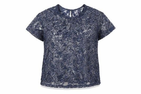 Debenhams Womens Blue Polyester Basic Blouse Size 8 Boat Neck