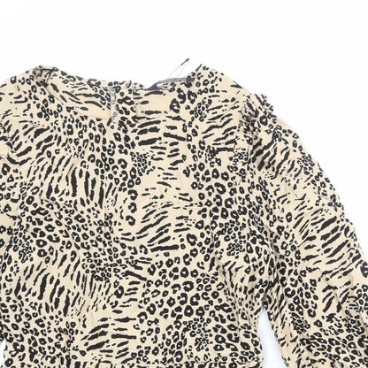 Womens UK Size 6 Marks and Spencer Beige Basic Blouse