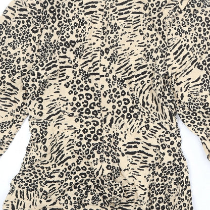 Womens UK Size 6 Marks and Spencer Beige Basic Blouse