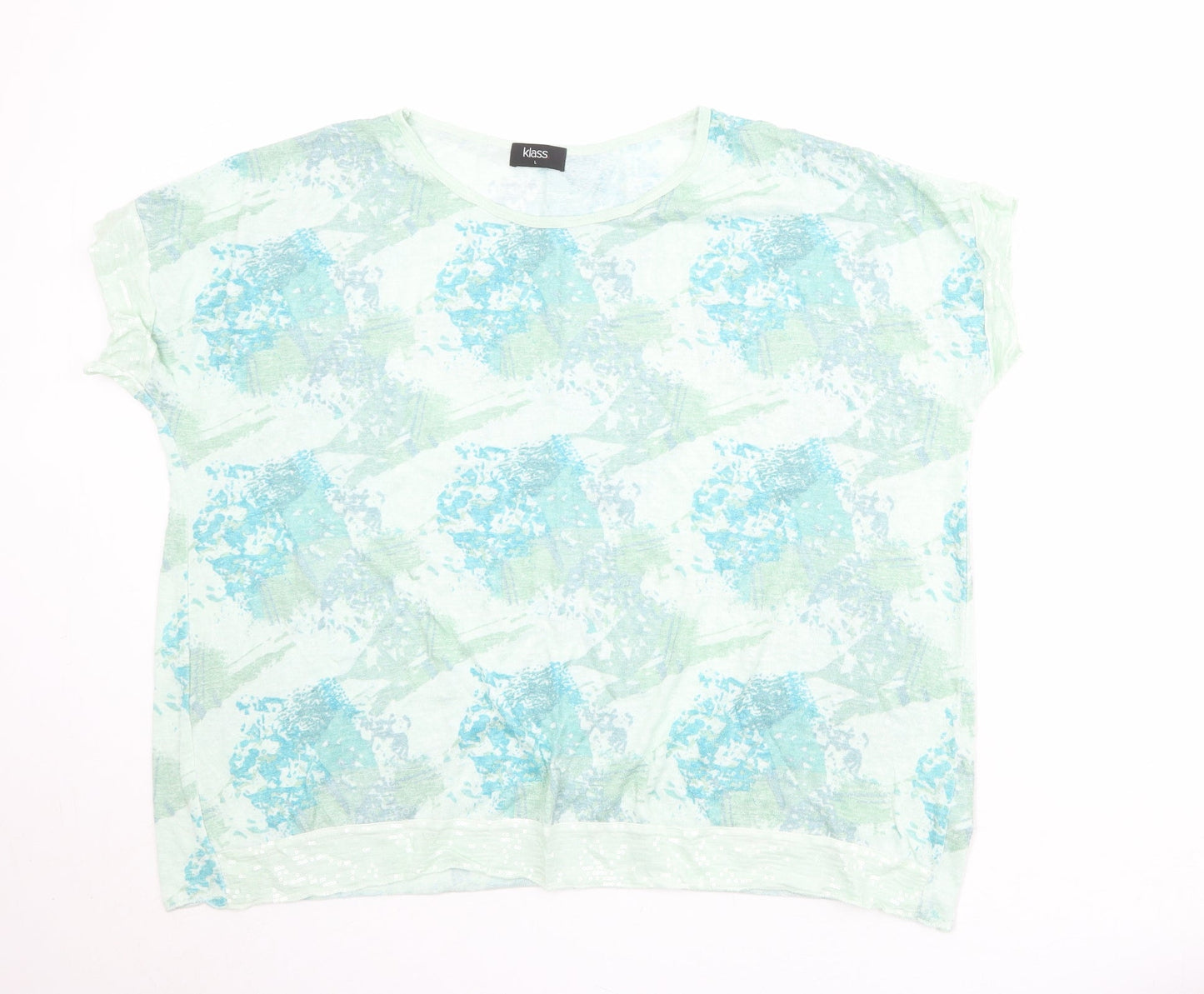 Womens UK Size 12 Klass Multicoloured Basic T-Shirt