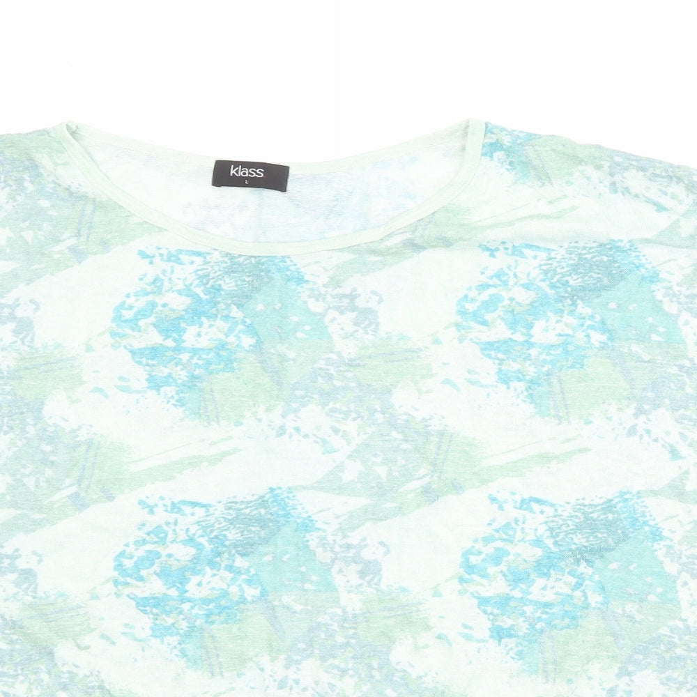 Womens UK Size 12 Klass Multicoloured Basic T-Shirt
