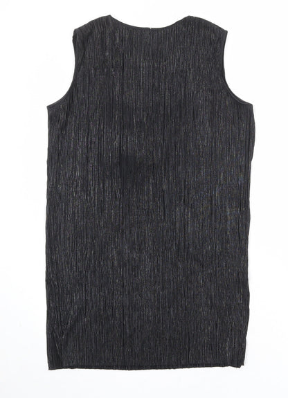 Principles Womens Black Polyester A-Line Size 14 Round Neck Pullover