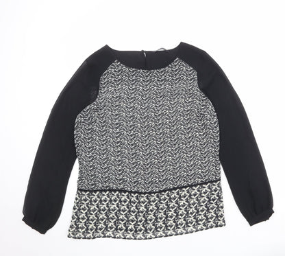 Womens UK Size 12 Marks and Spencer Black Basic Blouse